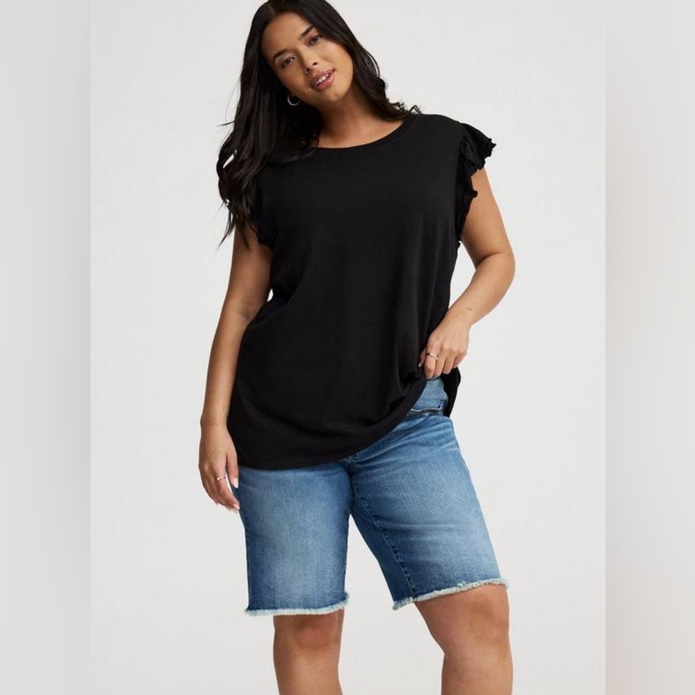Torrid Double Flutter Sleeve Tee